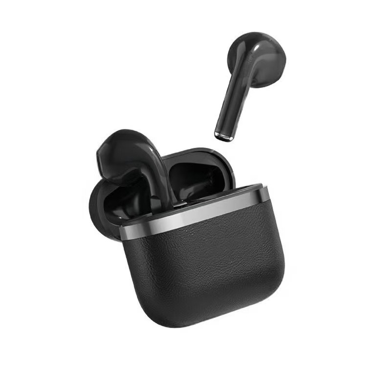 Nuevos auriculares Bluetooth transfronterizos D4 auriculares inalámbricos estereoscópicos auriculares Bluetooth de textura de cuero deportivos de larga duración