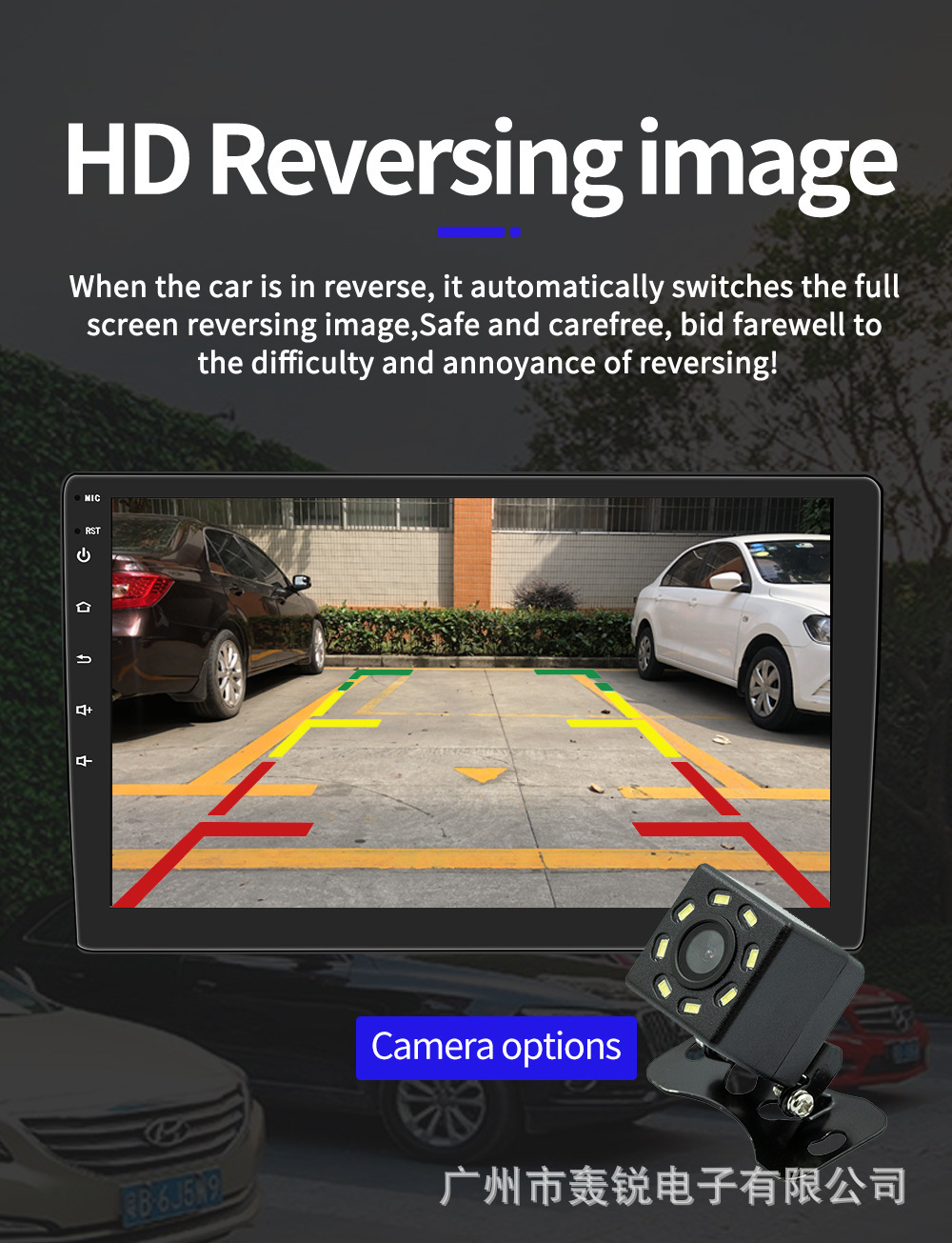 9 inch universal large screen car Android navigator GPS car Bluetooth player all-in-one wireless carplay
