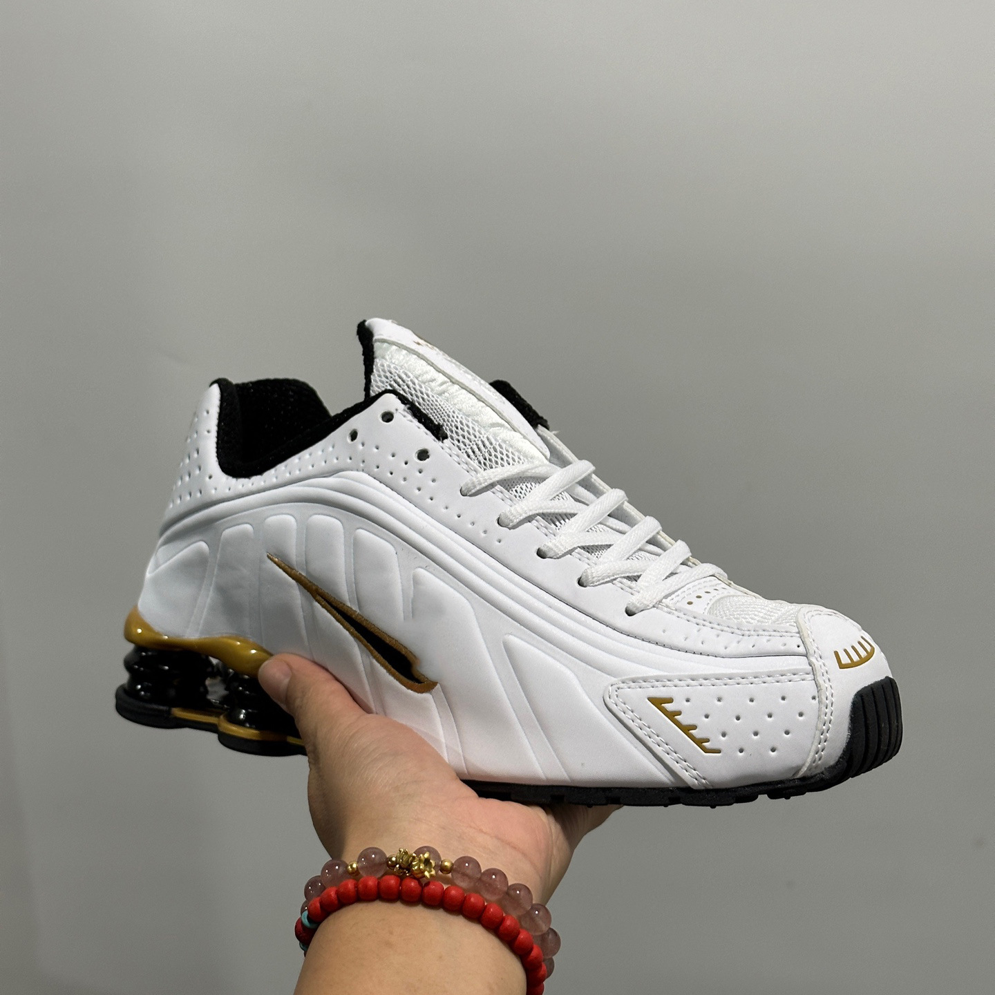 Tenis de Running con Cámara de Aire SHOX R4 Malla y Caucho Transpirable, Antideslizante para Correr y Deportes