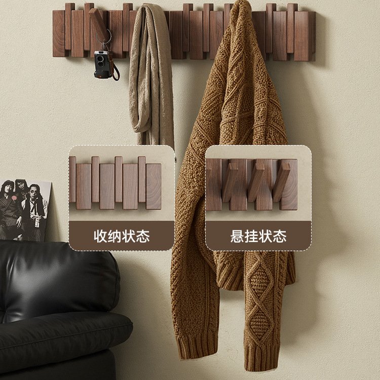 Perchero detrás de la puerta, colgador de ropa montado en la pared sin necesidad de taladrar, solución moderna para colgar ropa que ahorra espacio.