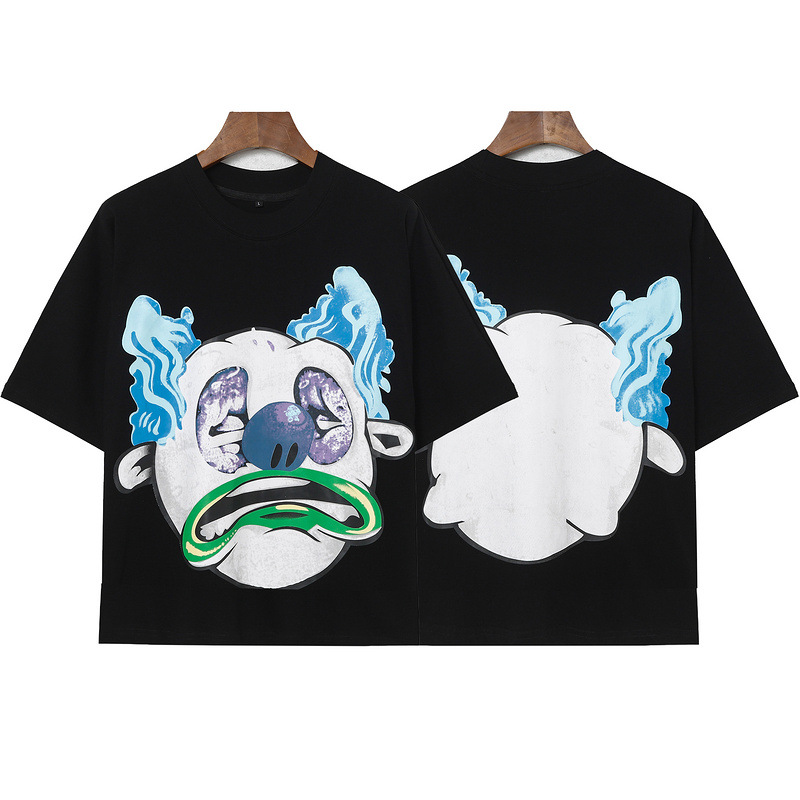 Summer 100% cotton fashionable high street loose casual short sleeved unisex couple T-shirt_viptrois.com