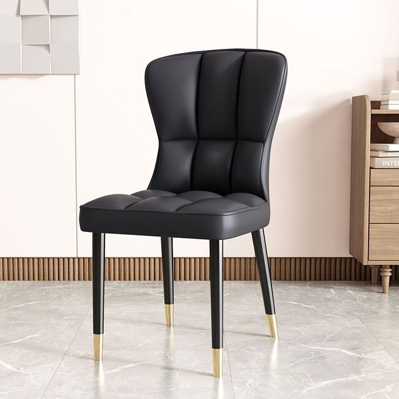 Asiento de restaurante nórdico simple respaldo superior silla de comedor de paquete flexible silla de negociación de hotel image 16