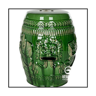 Chinese Ceramic Drum Stool, American-style Pouf, Soft-mounted Porcelain Stool, Ceramic Chair, Special Side Table, Corner Table, Embroidered Pier, Soft Decoration