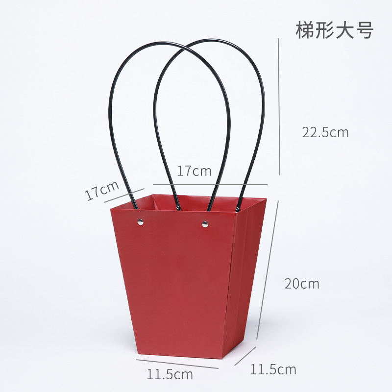 Bolsa de PVC transparente para arreglos florales del Día de la Diosa, bolsa impermeable para ramo de flores, caja de flores portátil, bolsa de embalaje para flores