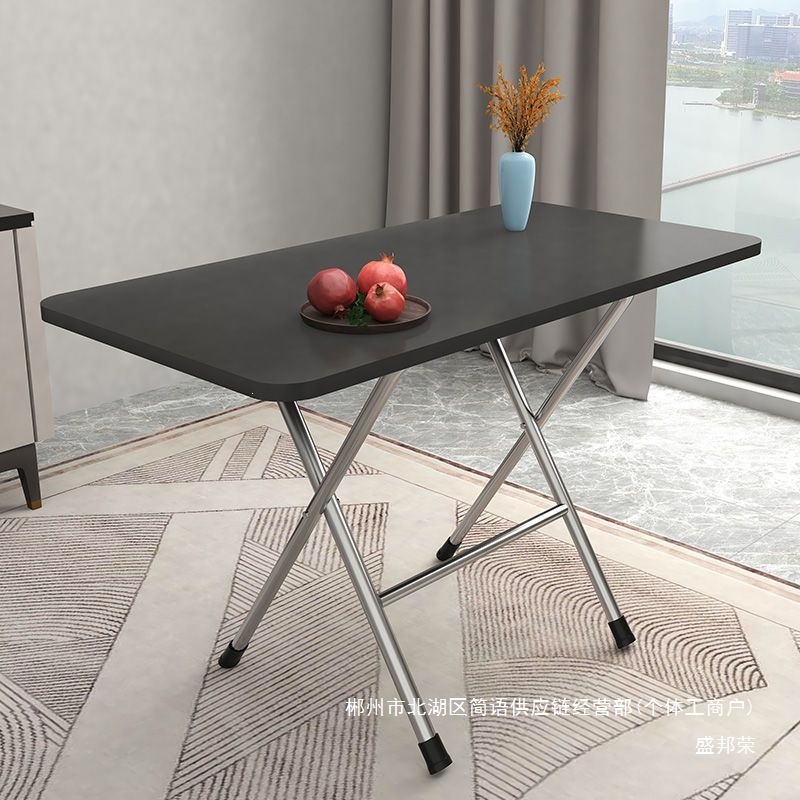 Fábrica directa mesa plegable rectangular mesa de comedor doméstica dormitorio dormitorio mesa pequeña al lado de la cama escritorio al aire libre image 2