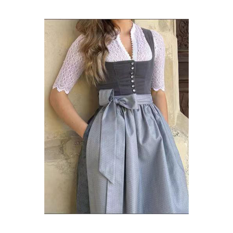 2024 아마존 여성 세트 단색 캐주얼 원피스