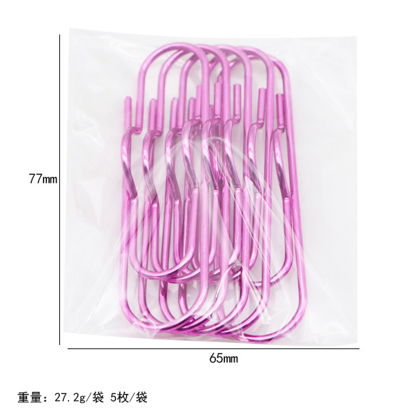 Clip de bolígrafo con forma de corazón colorido transfronterizo, clip de metal multifuncional creativo para cuaderno, portalápices portátil, accesorio para cuaderno, artículo de papelería.