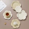 Creative Sun Flower Coffee Cup Cup Set Korean Girls' Heart Glaze Simple afternoon Flower Tea Breakfast Cup