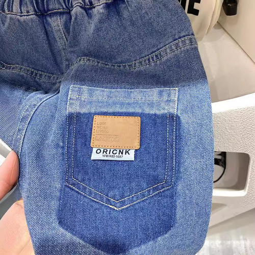 Boys' Korean style pants spring and autumn  new baby and children's jeans medium and large children's autumn casual trousers trend