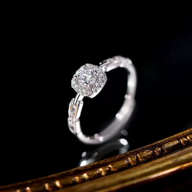 S925纯银轻奢风高级感戒指女食指戒高级轻奢小众指环2024年爆款