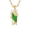 Genuine design necklace, green pendant, factory direct supply, wholesale