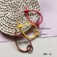 Silicone Cable Tie Spring Ring Hanging Buckle Color DIY Keychain Jewelry Hanging Ornaments Plush Doll Bag Lanyard Strap