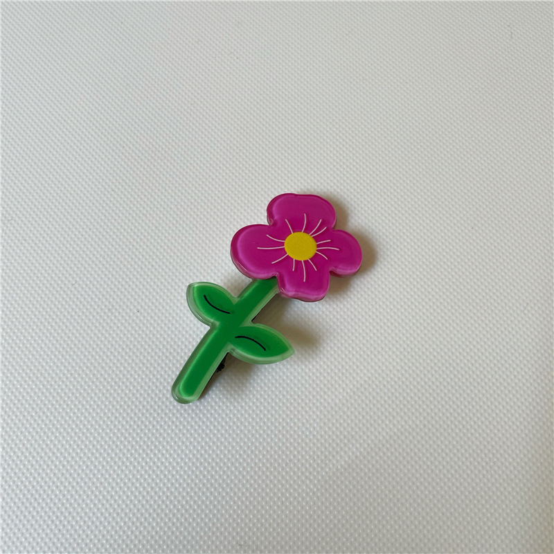 Simple Style Flower Arylic Hair Clip display picture 6