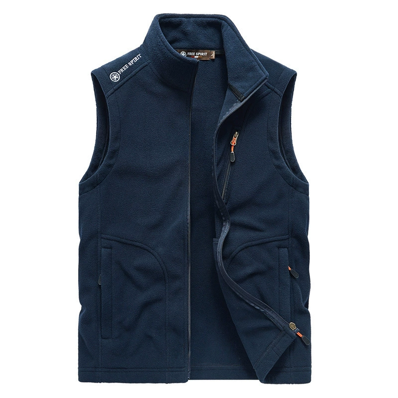 Осенне-зимний Фабричный флисовый жилет мужской теплый флисовый жилет спортивный кардиган на открытом воздухе флисовая куртка 2155