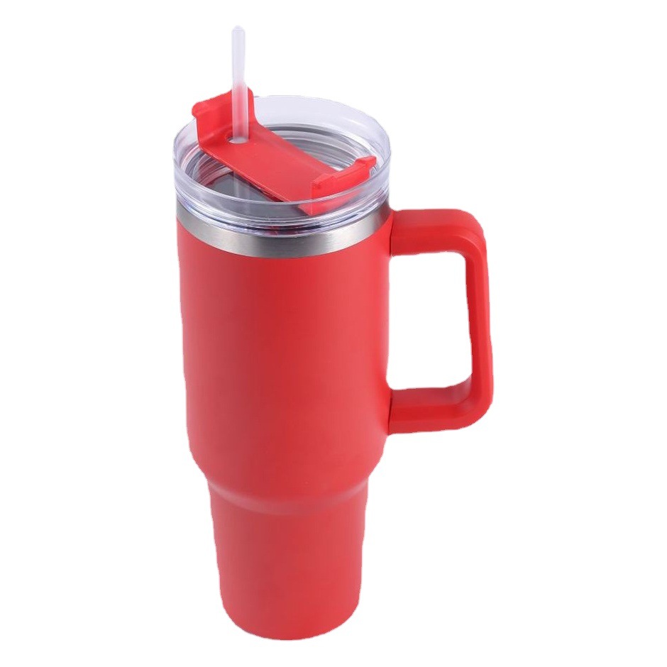 Transfronterizo dedicado 40oz mango taza de hielo calentador de taza de coche generación 304 acero inoxidable aislado mango frío taza de coche