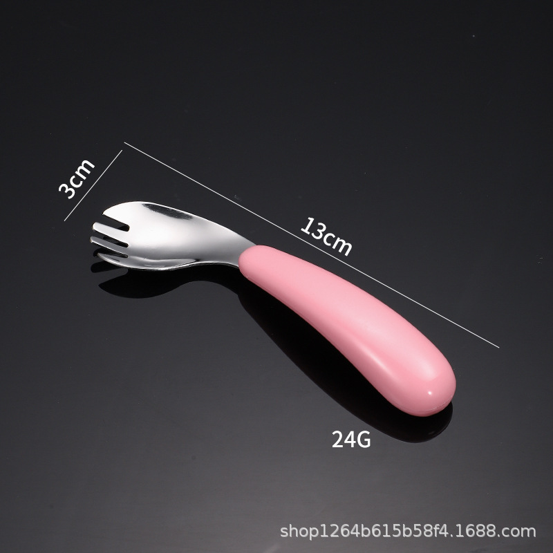 핑크 비뚤어진 포크