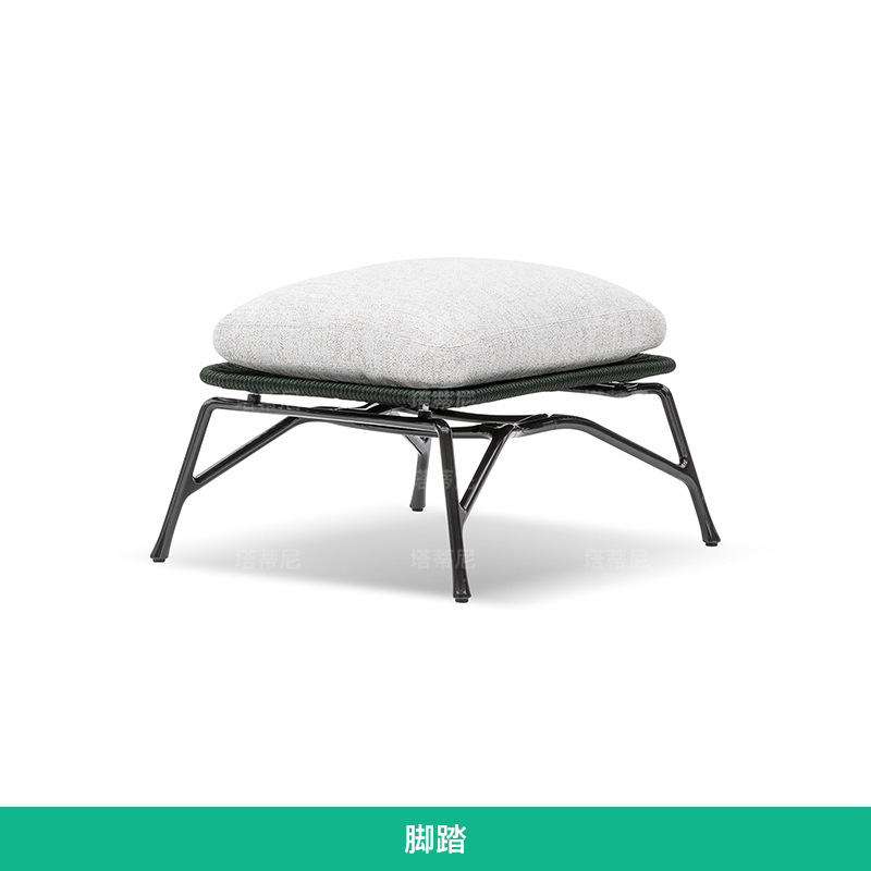 Sillón de ocio para exteriores, muebles impermeables y resistentes al sol para balcones exteriores, terraza de jardín, silla de ratán individual o doble.