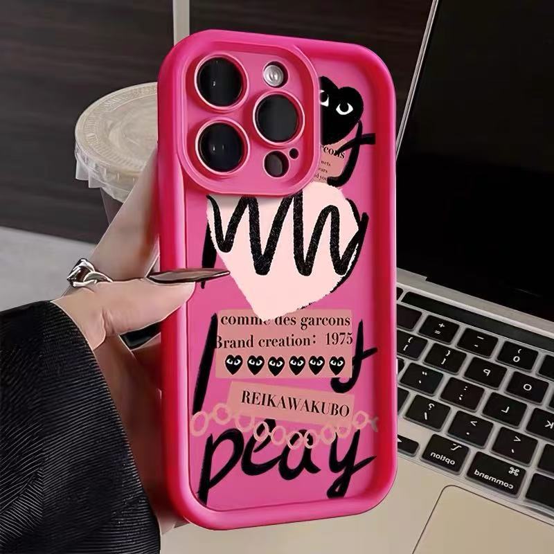 Graffiti Love Adecuado para iPhone 16pro funda para teléfono móvil Apple 15 anti-caída 14 Europa y América 13promax nuevo 12x