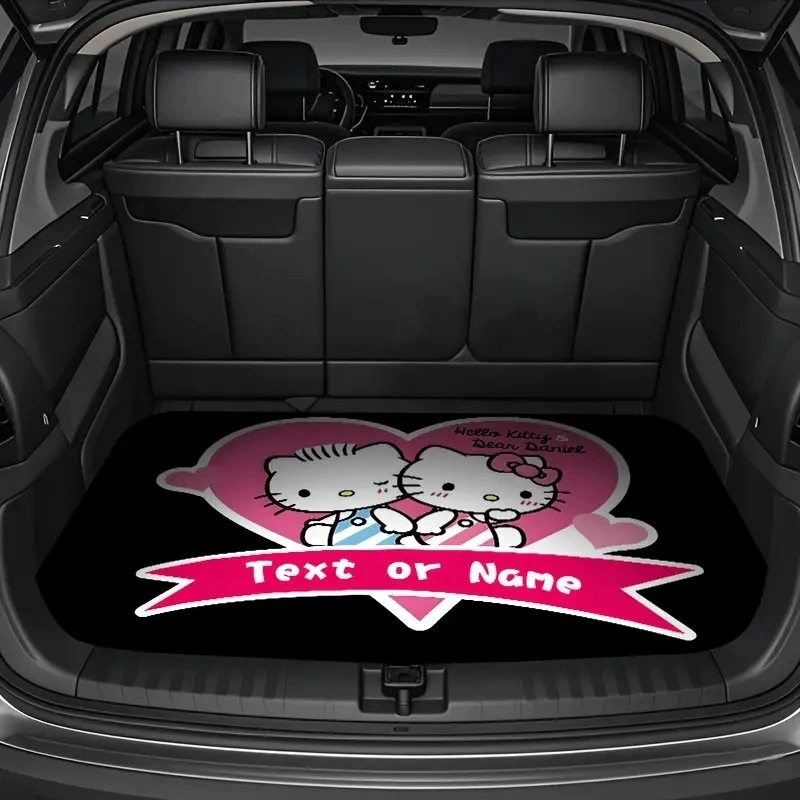 Hello Kitty, милый универсальный нескользящий износостойкий коврик в багажник на все сезоны