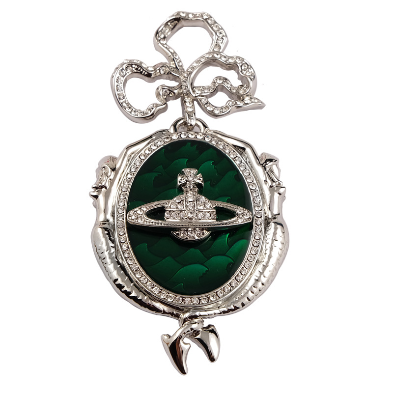 美人鱼胸针白底