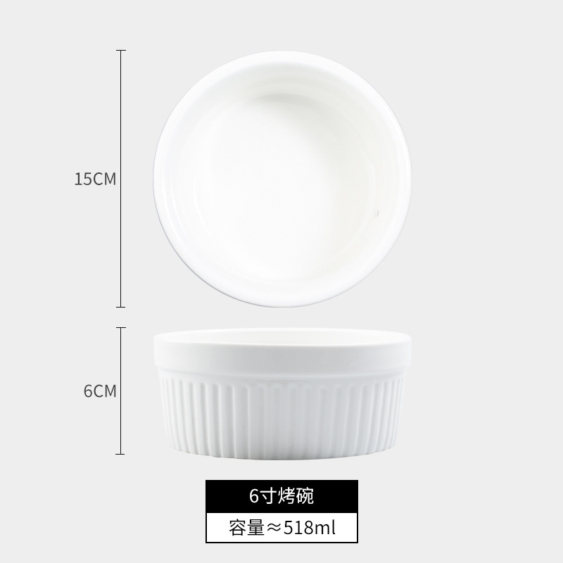 Cerámica shufulei tazón para hornear doble piel leche postre tazón pudín taza pastel al vapor tazón de pan taza de rayas molde para hornear