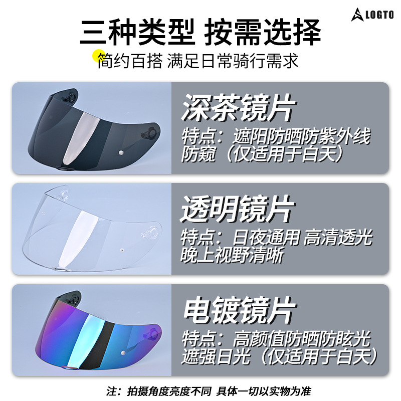 Para AGVK1 nuevo K3SVK5 accesorios de motocicleta casco lente casco completo parche anti-niebla accesorios lente transfronteriza