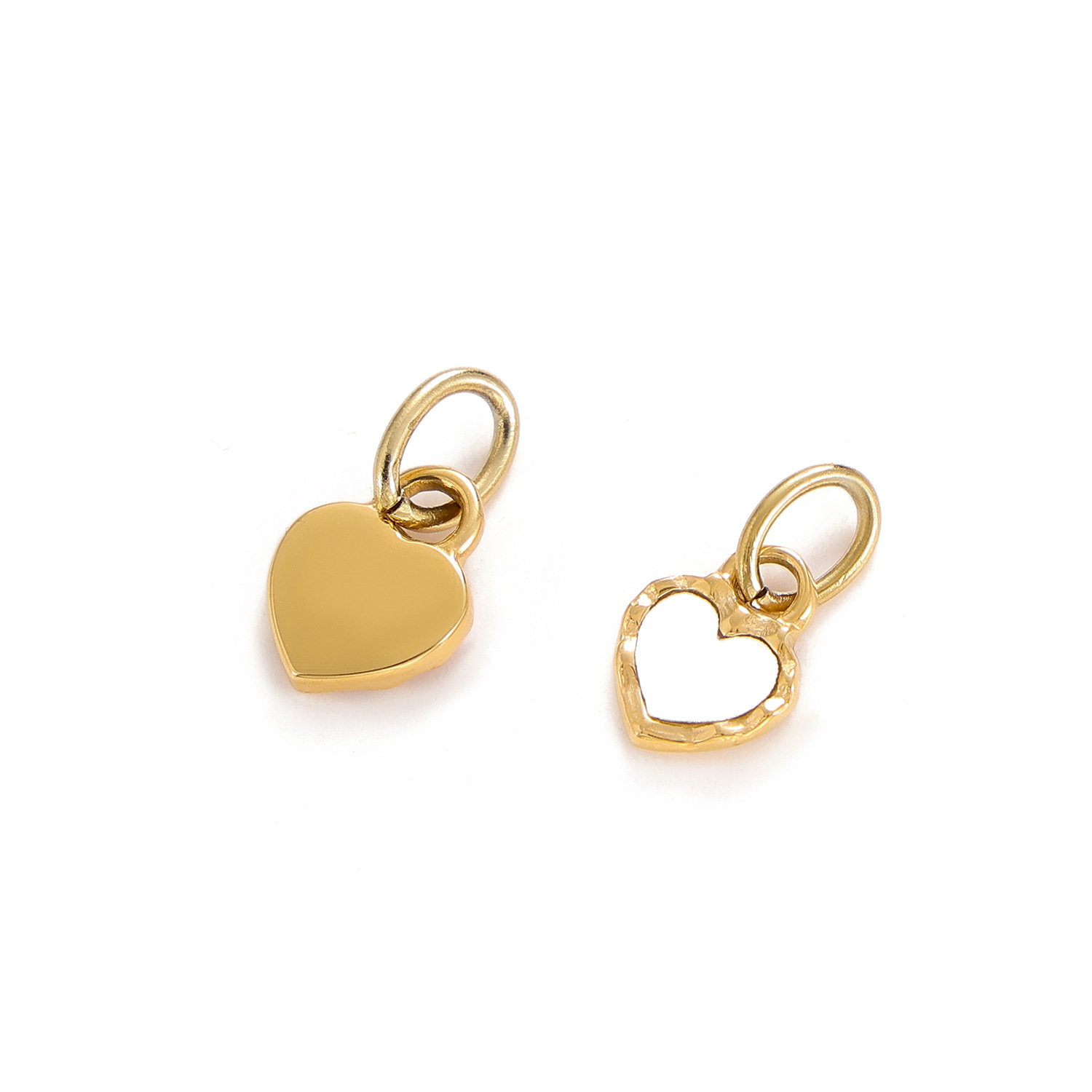 2g Weight Pendant Jewelry Making Type 8*10mm Jewelry Making Size DIY Jewelry Accessories Classification 1 Piece Quantity Titanium Steel Material Heart Shape Pattern Plating Design Simple Style Style 1 Piece 8*10mm Titanium Steel Heart Shape Pendant 15
