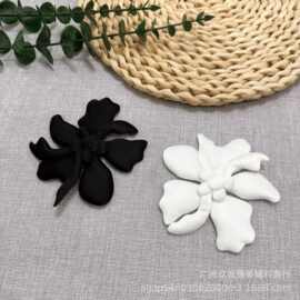 网红三层立体花压花布贴装饰花朵DIY礼服连衣裙胸花鞋花配饰辅料