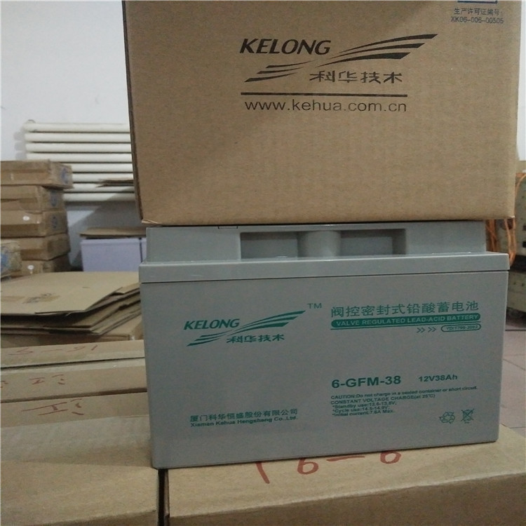 UPS机房 应急照明直流屏6-GFM-38 12V38AH科华铅酸免维护蓄电池