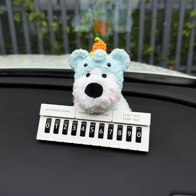 Nömrəli dayanma kartı | Number Plate Creative Car - blue-bear-west-highlandparking-sign