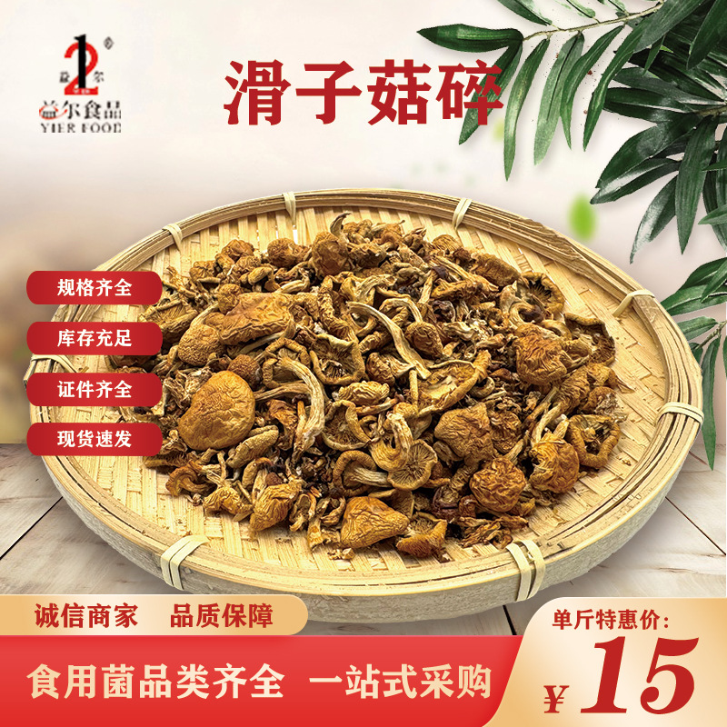 净重滑子菇碎500g新货滑子菇干货珍珠菇滑菇滑子蘑煲汤食材香菇碎