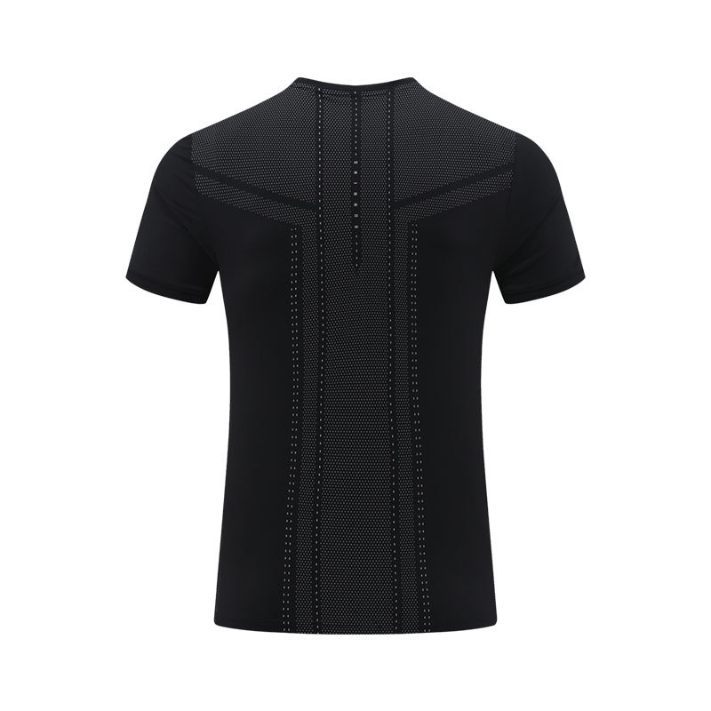 Camiseta deportiva de manga corta con cuello redondo y cuello redondo con estampado de ocio, ropa de secado rápido para correr con seda de hielo al aire libre para hombres