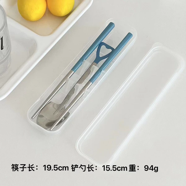Set, blue tableware