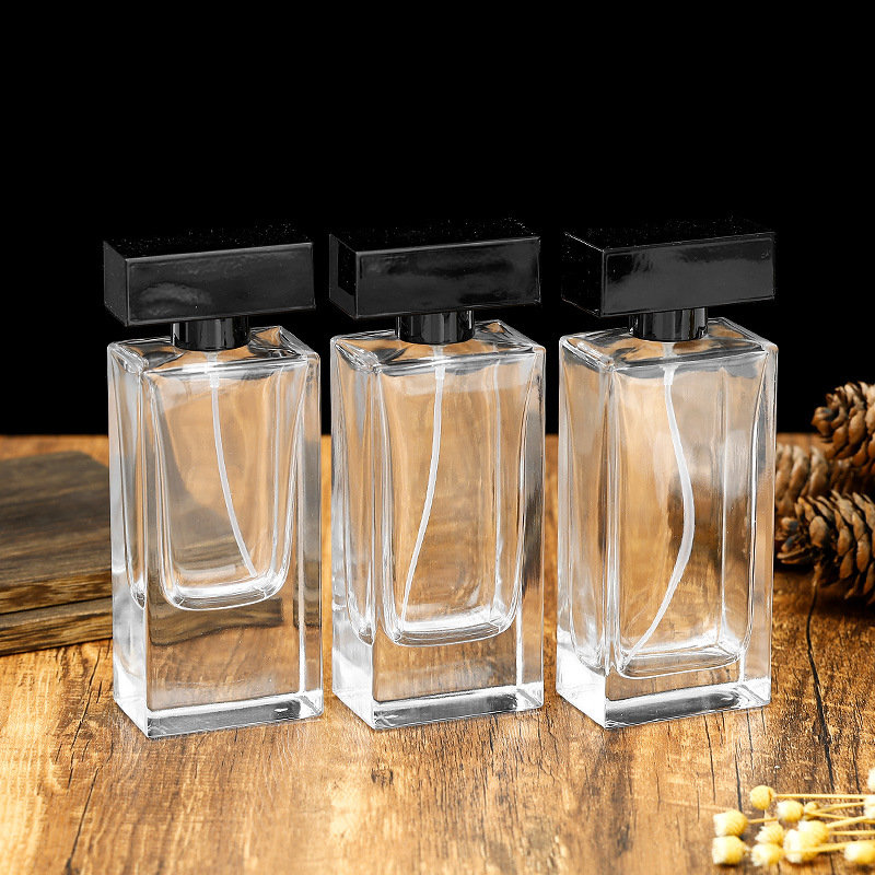 60ml现货香水瓶80ml100ml卡口香水瓶香水玻璃瓶厚底香水瓶精白料