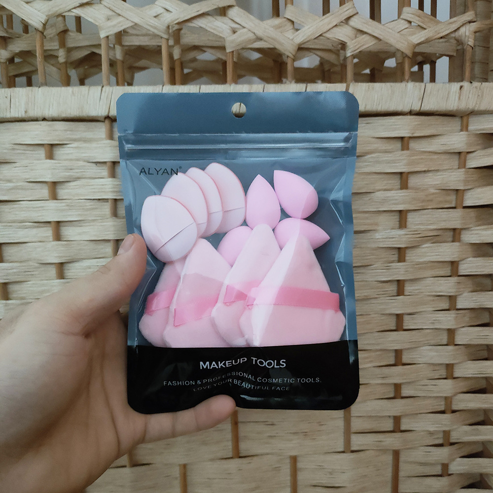 143g Weight Makeup Puff Makeup Tools Types 1 Set Quantity Sponge Material Solid Color Pattern Simple Style Style Simple Style Solid Color Sponge Makeup Puff 1 Set 15