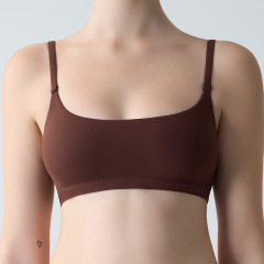 SK*Mと同じスタイルのFITS EVERYBODYブラ、パッドなし、調節可能なショルダーストラップ、高弾性で裸感覚のブラセット