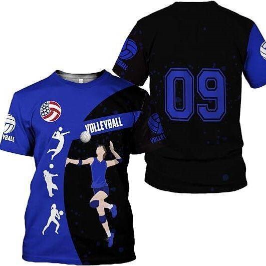 Volleyball Jersey T-Shirt for Adults and Children, Short-Sleeved Summer Unisex Casual Pullover Round Neck Short-Sleeved T-Shirt Supply Volleyball Jersey T-Shirt for Adults and Children, Short-Sleeved Summer Unisex Casual Pullover Round Neck Short-Sleeved T-Shirt Supply