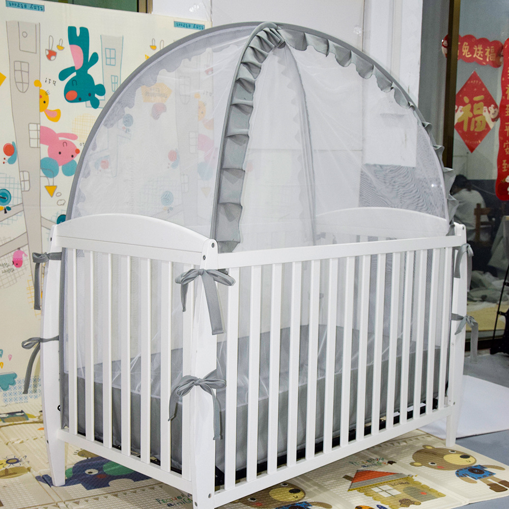 Cross-Border Supply of Foldable Pop-Up Tents, Children's Beds, Fully Enclosed Mosquito Nets, Available in Three Colors, Baby Cribs, and Yurts