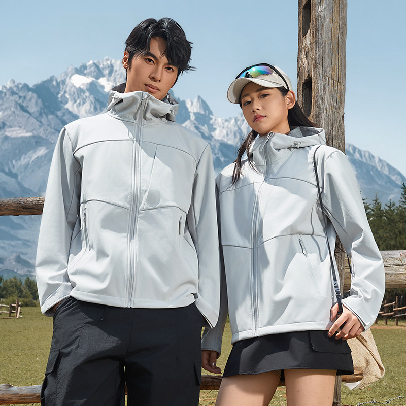 鸟家GAMMA同款软壳衣男女防风防水耐磨连帽软壳冲锋衣户外登山服|undefined