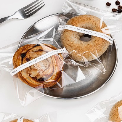 面包包装袋烘焙贝果三明治透明自粘袋子小饼干单独吐司自封打包袋