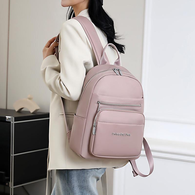 Colorful Fox new women's fashionable casual backpack with multiple layers and large capacity, water-resistant_voghion.com