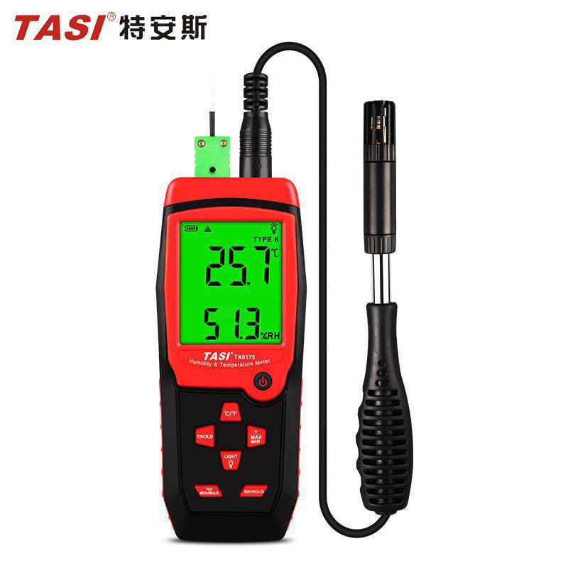 特安斯温湿度计TA8175工业家用电子温湿度计室内大棚热电偶温度计