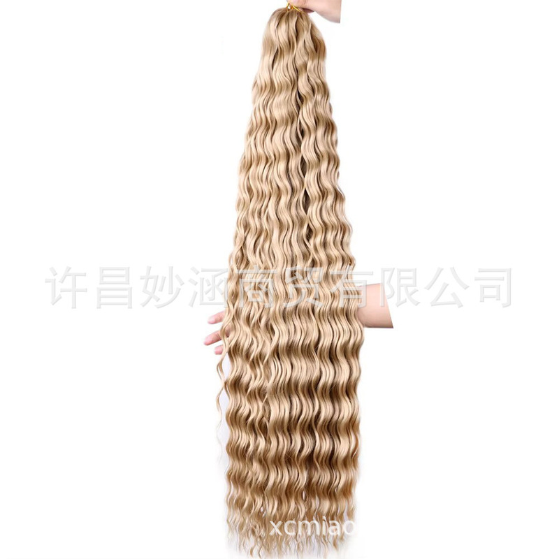 ディープウェーブバルクヘアかぎ針編みヘア送料無料 28 インチ 30 インチ|undefined
