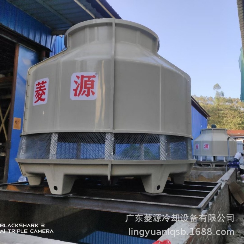 惠州圆形冷却塔供应逆流式玻璃钢175吨冷却塔 循环水冷却系统应用