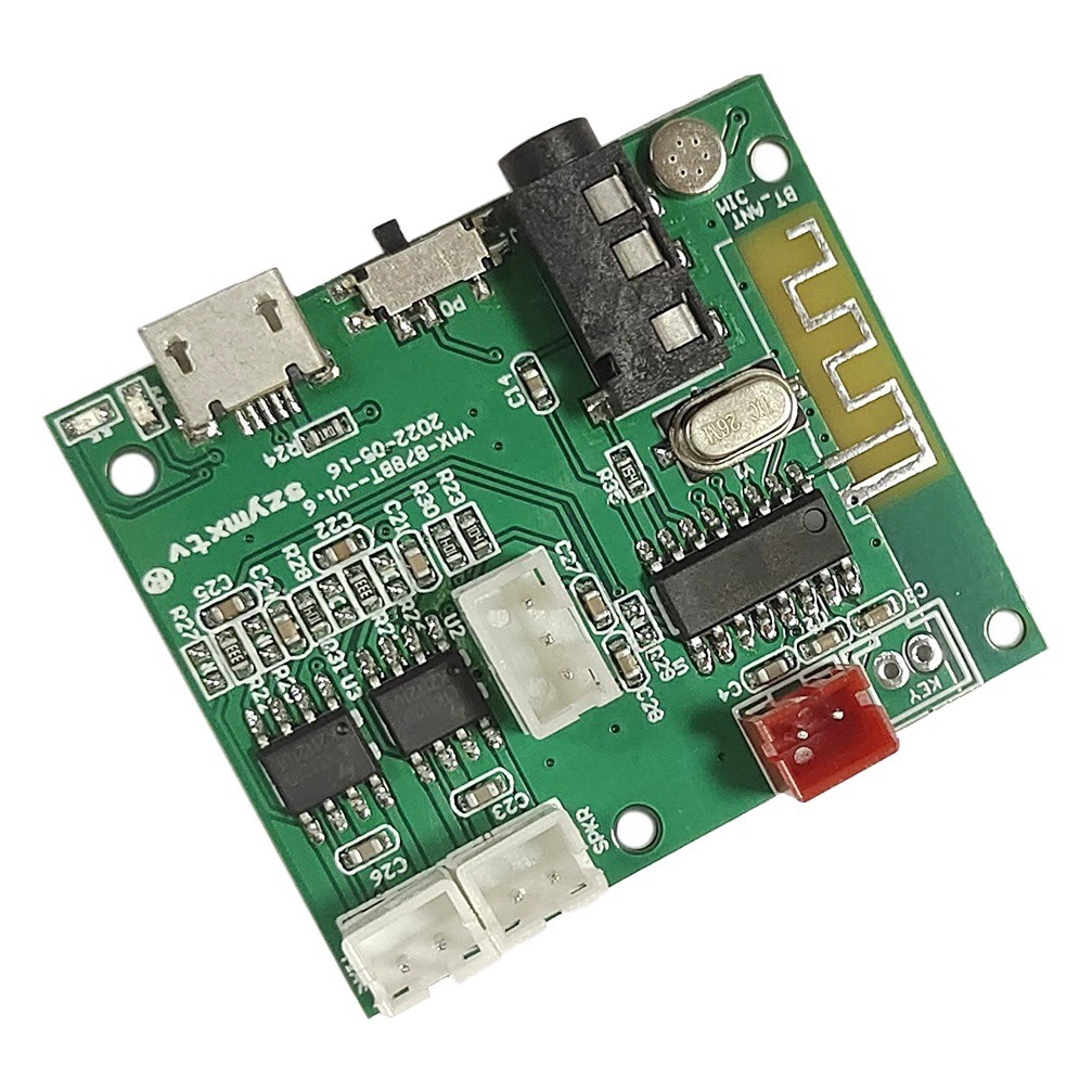 Многофункциональный модуль Bluetooth 5,2 5 В 5 Вт + 5WTWS Плата усилителя мощности Bluetooth 3.5AUX Модуль громкой связи Bluetooth PCBA