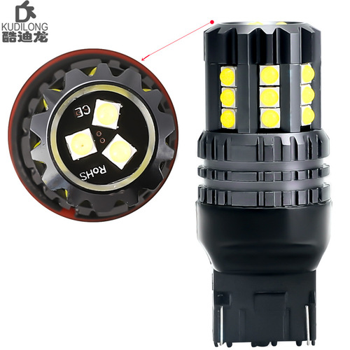 Cross-border exclusive new bright decoding car LED backup light T20 3157 7443 3030 24SMD