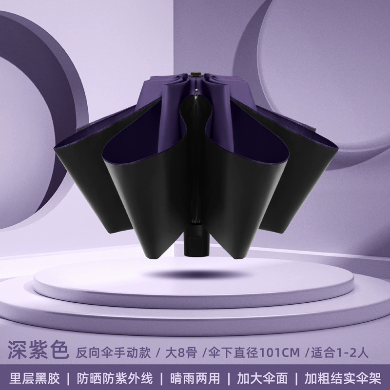 Automatic umbrella for men and women solar-powered, increased thickness, sun protection, UV protection, fully automatic