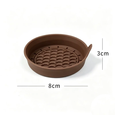 groove design, Anti-slip mat - brown