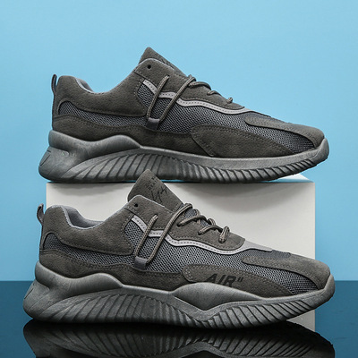 鞋子男2021新款男鞋春夏季潮流网面运动鞋休闲透气跑步老爹鞋代发|ru