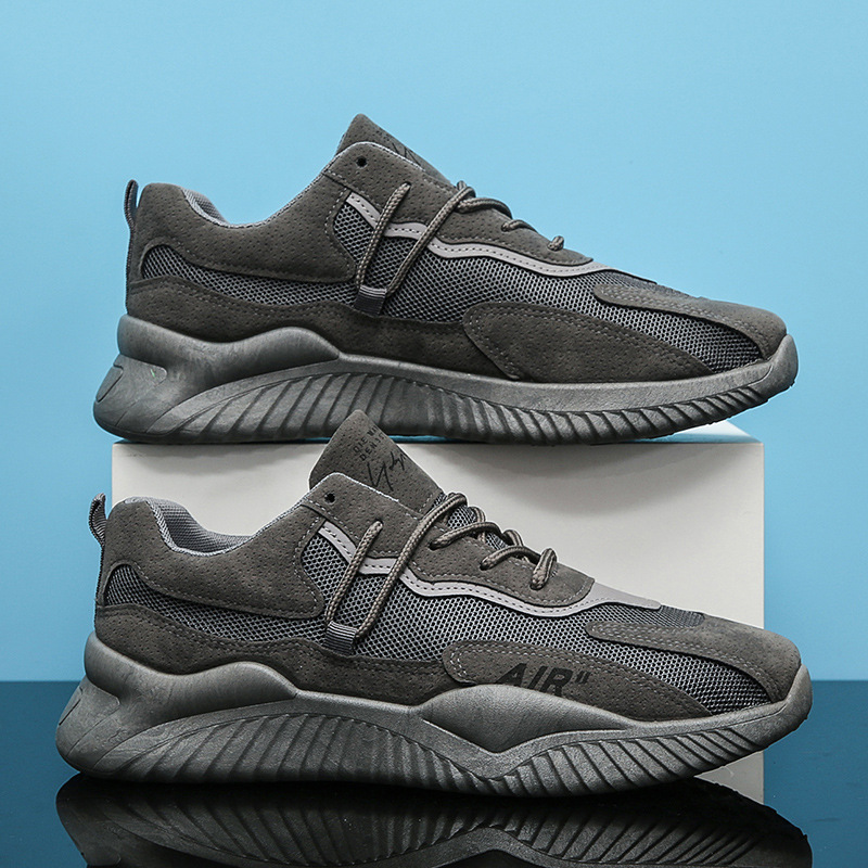 鞋子男2021新款男鞋春夏季潮流网面运动鞋休闲透气跑步老爹鞋代发|ru